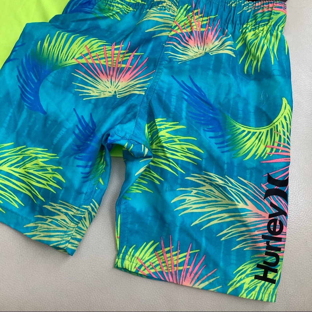 Hurley cute neon palm beach UPF50+ active shorts set 4061 - Picture 10 of 10